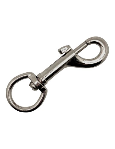 Mosquetón llavero anilla, msq05, acero niquelado, 82 mm, 3/4"