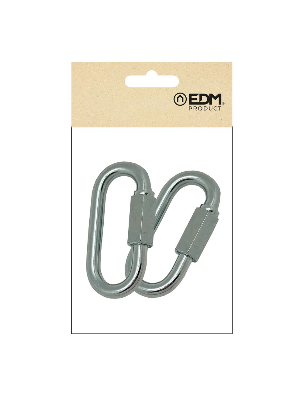 Eslabón rápido esl01, acero galvanizado, 6 mm. 2 unidades