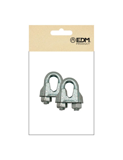 Sujetacable din-741 sjt01, acero galvanizado, m8 3/8". 2 unidades