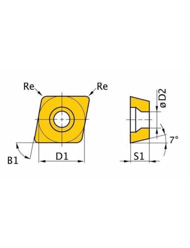 Placa Giratoria HM para 26-28/38-40 - 5 unidades