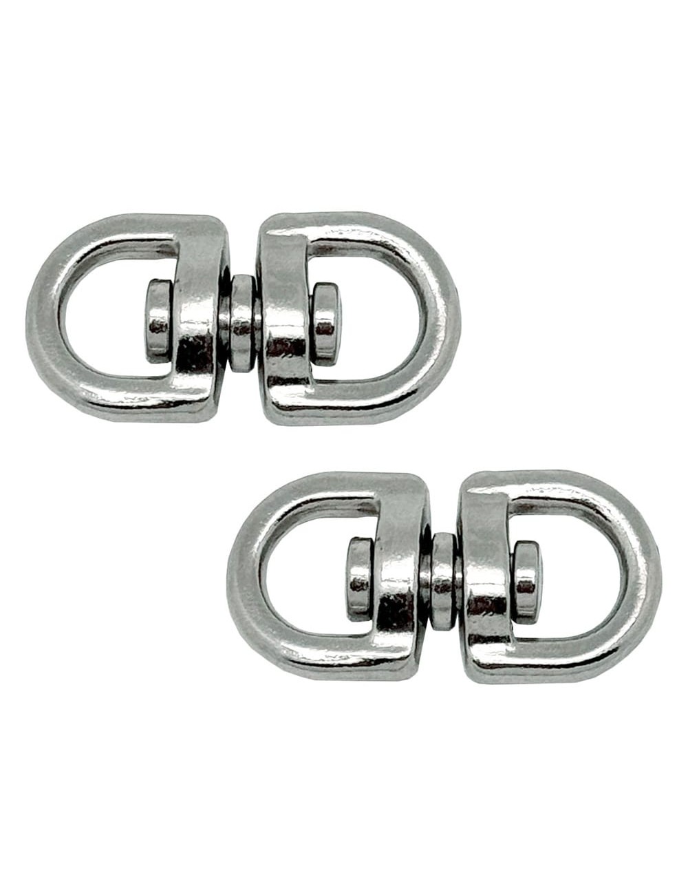 Anilla giratoria ap12, acero níquelado, 16 mm, 5/8". 2 unidades