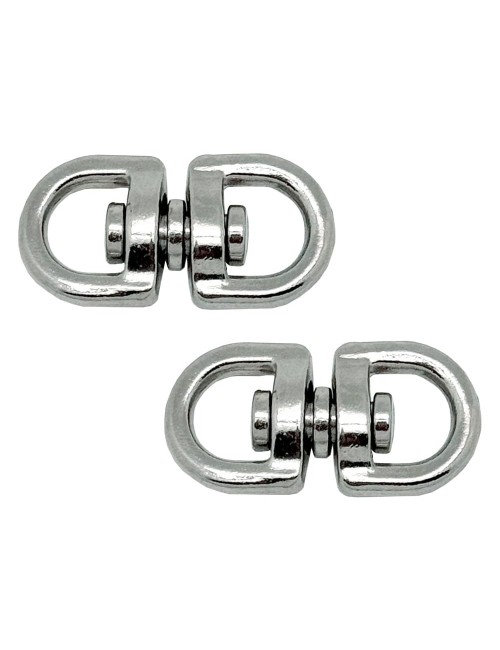 Anilla giratoria ap12, acero níquelado, 16 mm, 5/8". 2 unidades