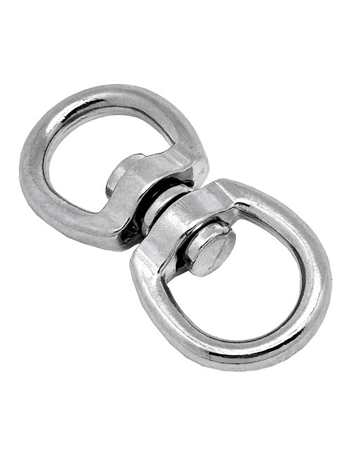 Anilla giratoria ap12, acero níquelado, 16 mm, 5/8". 2 unidades