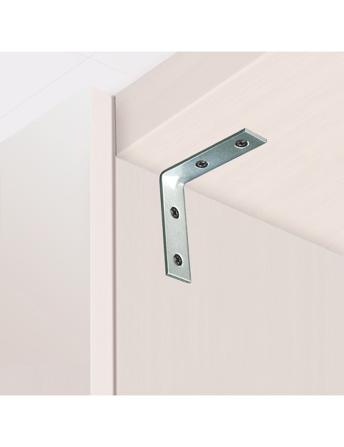 Ángulo refuerzo an02, acero zincado, 100 x 100 x 15 mm. 4 unidades