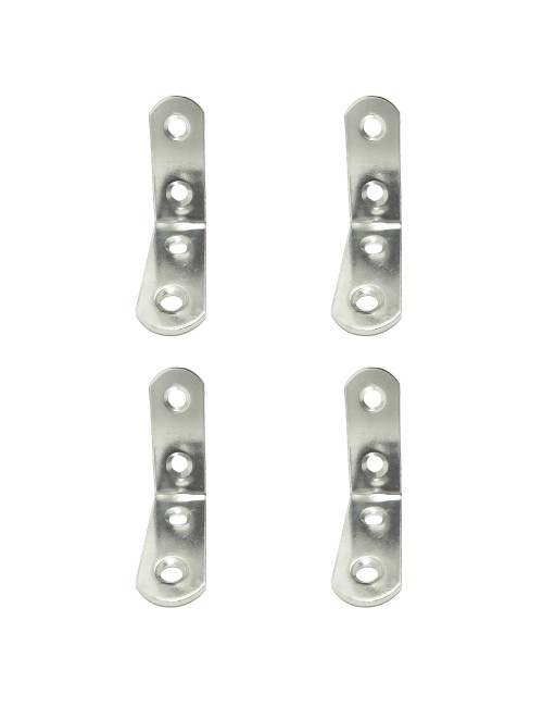 Ángulo refuerzo an24, acero inoxidable, 40 x 40 x 16 mm. 4 unidades