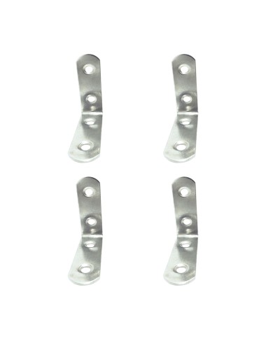 Ángulo refuerzo an24, acero inoxidable, 50 x 50 x 16 mm. 4 unidades