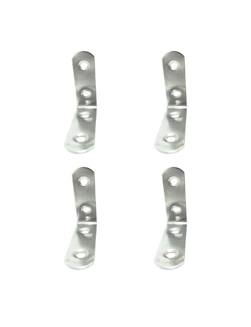 Ángulo refuerzo an24, acero inoxidable, 50 x 50 x 16 mm. 4 unidades