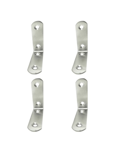 Ángulo refuerzo an24, acero inoxidable, 60 x 60 x 19 mm. 4 unidades