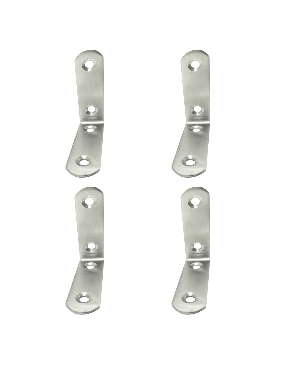 Ángulo refuerzo an24, acero inoxidable, 60 x 60 x 19 mm. 4 unidades