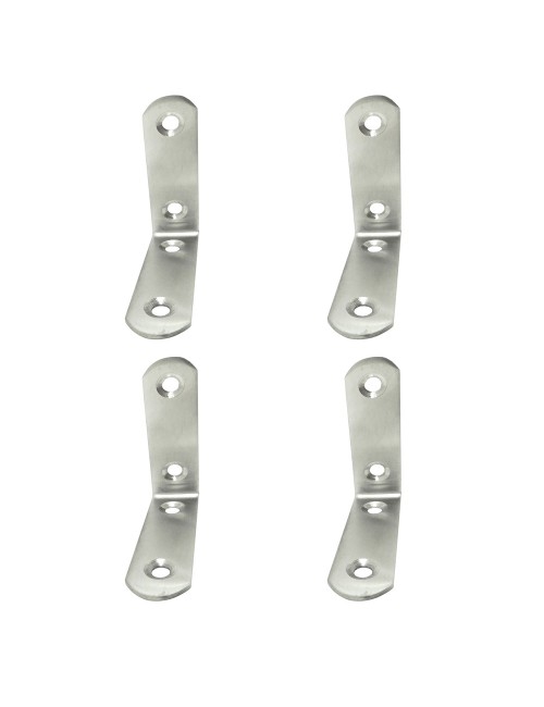 Ángulo refuerzo an24, acero inoxidable, 60 x 60 x 19 mm. 4 unidades