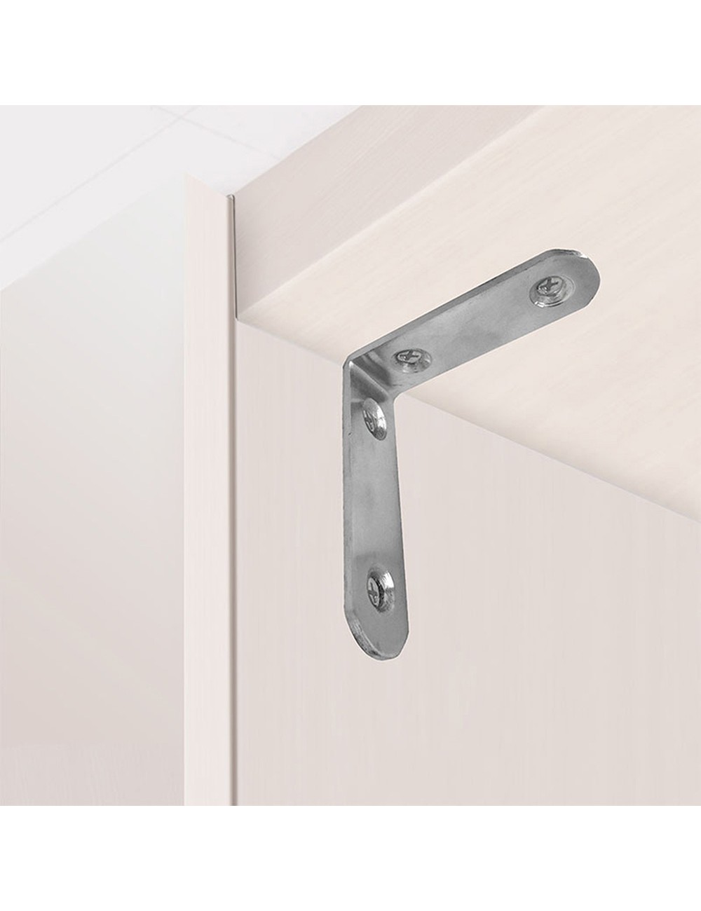 Ángulo refuerzo an24, acero inoxidable, 60 x 60 x 19 mm. 4 unidades