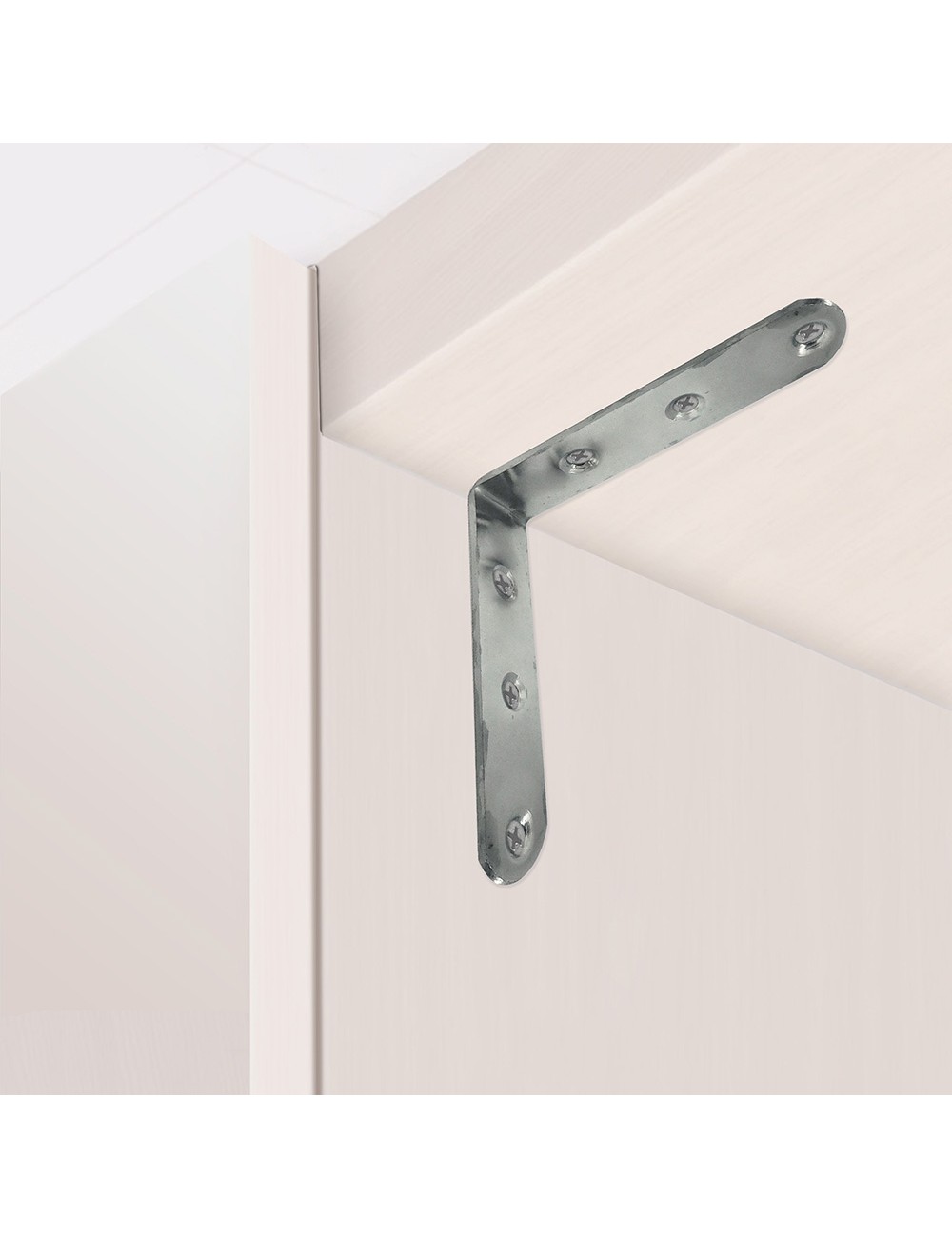 Ángulo refuerzo an24, acero inoxidable, 100 x 100 x 19 mm. 4 unidades