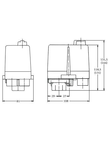 PRESOSTATO CONDOR MDR 10-16 Amp. vertical 400 V. PRESOSTATO CONDOR MDR 10-16 Amp vertical 400 V