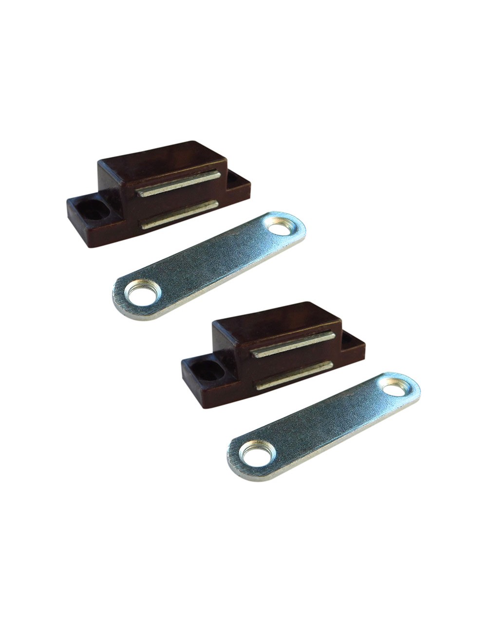 Cierre magnético im02, marrón, 56 x 18 mm, 2 unidades