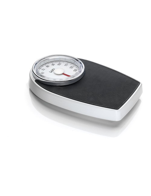 Báscula de baño analógica blanco / negro, máximo 150 kg