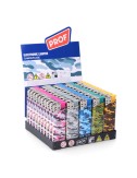 Encendedor electrónico recargable modelo camuflaje colores surtidos ( expositor 50 unidades)