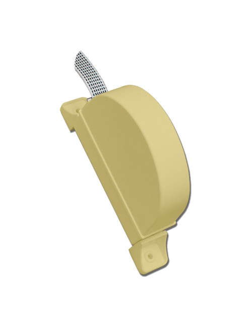 Recogedor exterior abatible pr02 14 mm marfil, 175 x 32 x 120 mm