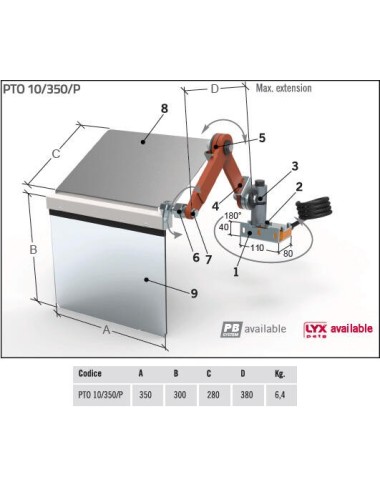 PROTECTOR TORNO PTO-10/350x300 PTO 10\350