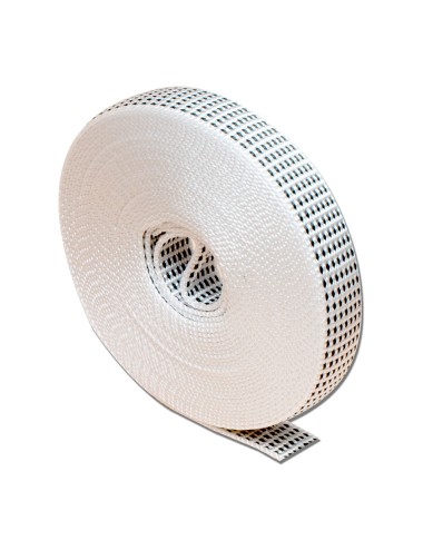 Cinta persiana pr26, blanco con moteado negro, 14 mm x 6 m