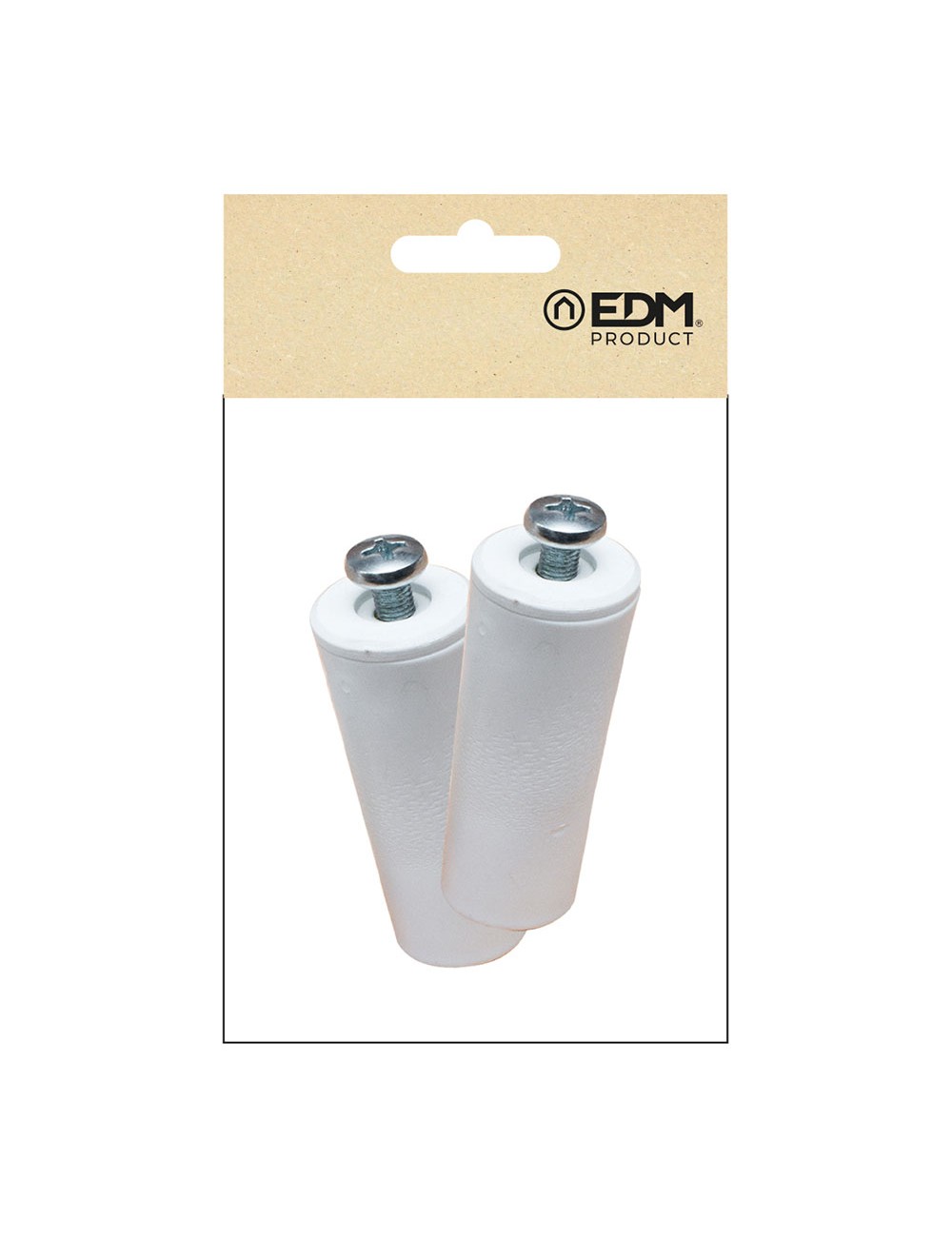 Tope persiana pr08, blanco 40 mm 2 unidades