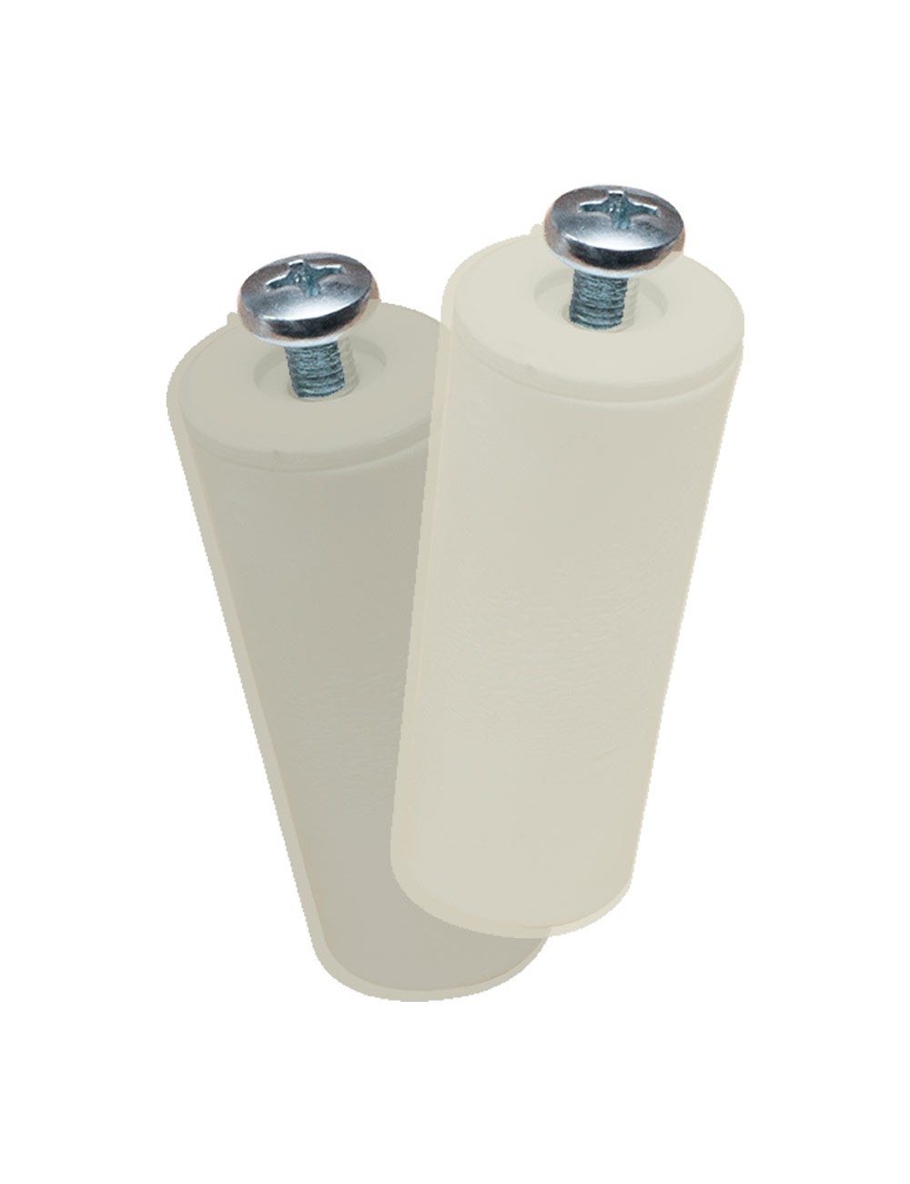 Tope persiana pr08, marfil 60 mm 2 unidades