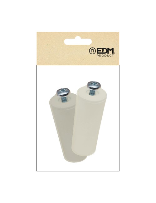 Tope persiana pr08, marfil 60 mm 2 unidades