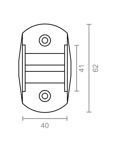 Guia cinta persiana plástico pr10 blanco