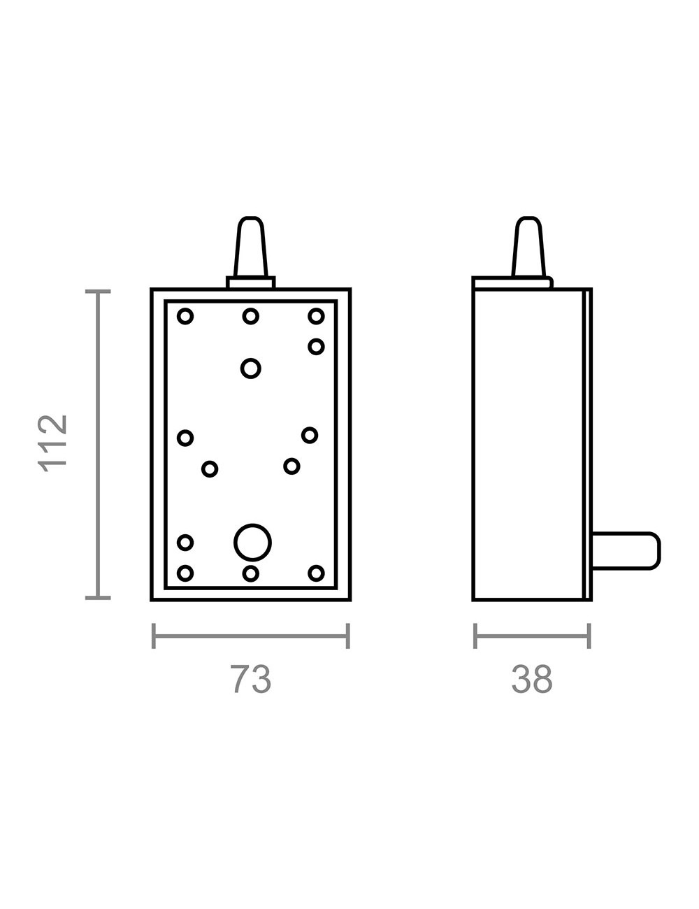 Mecanismo torno persiana empotrar pr17