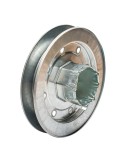 Polea metalica con espiga pr19 zincado 150 mm
