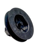 Polea plástico espiga pr21 negro para rodamiento cinta 18 mm