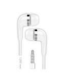 Auriculares bsk jack con micrófono, blanco