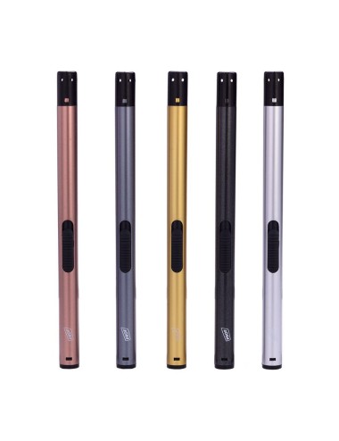 Encendedor electrónico recargable, tubo, colores surtidos