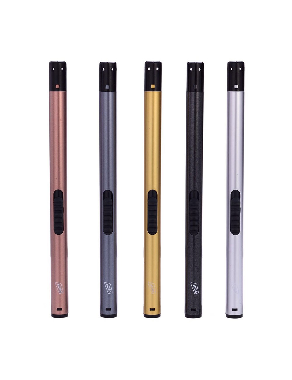 Encendedor electrónico recargable, tubo, colores surtidos