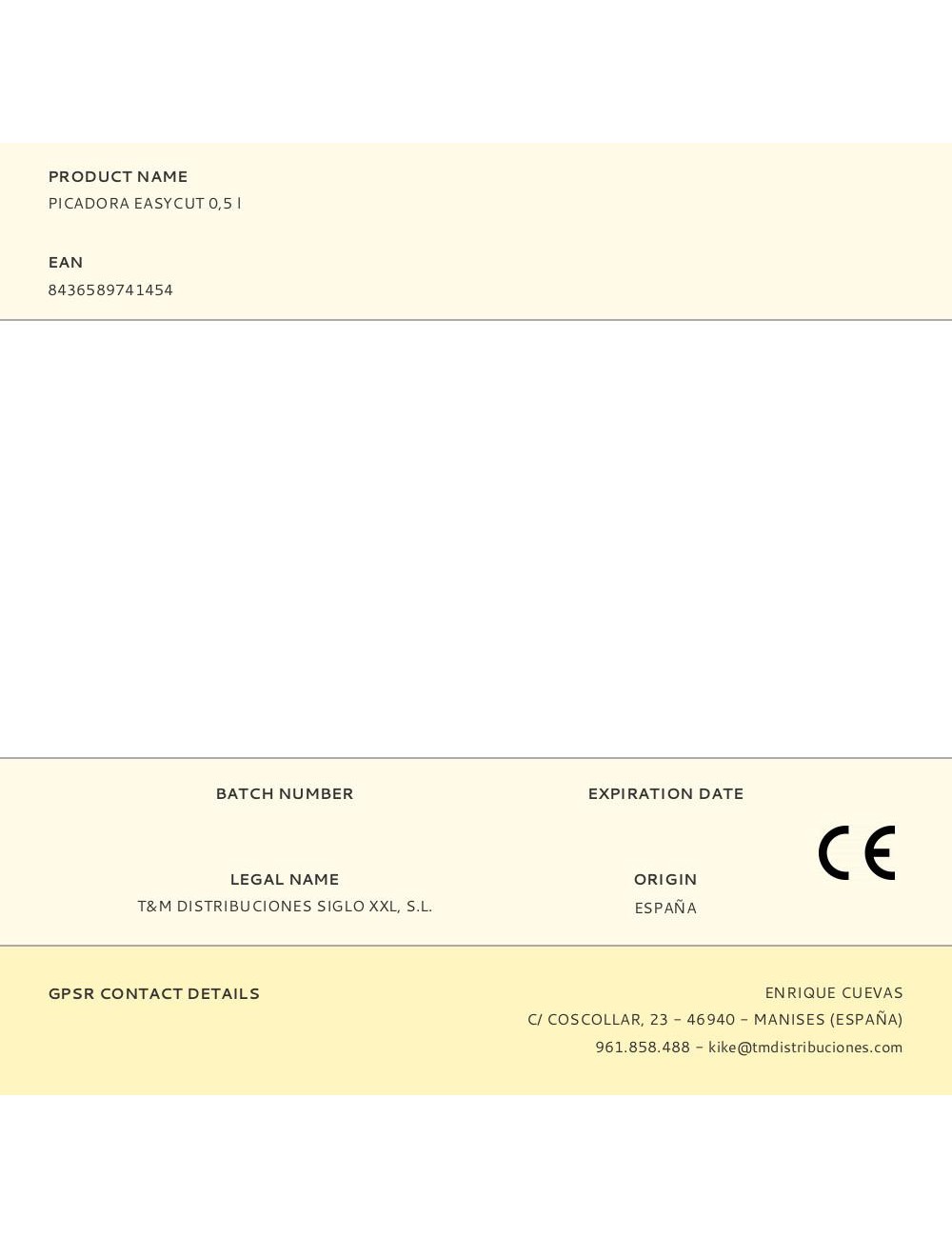 Picadora easycut 0,5 l