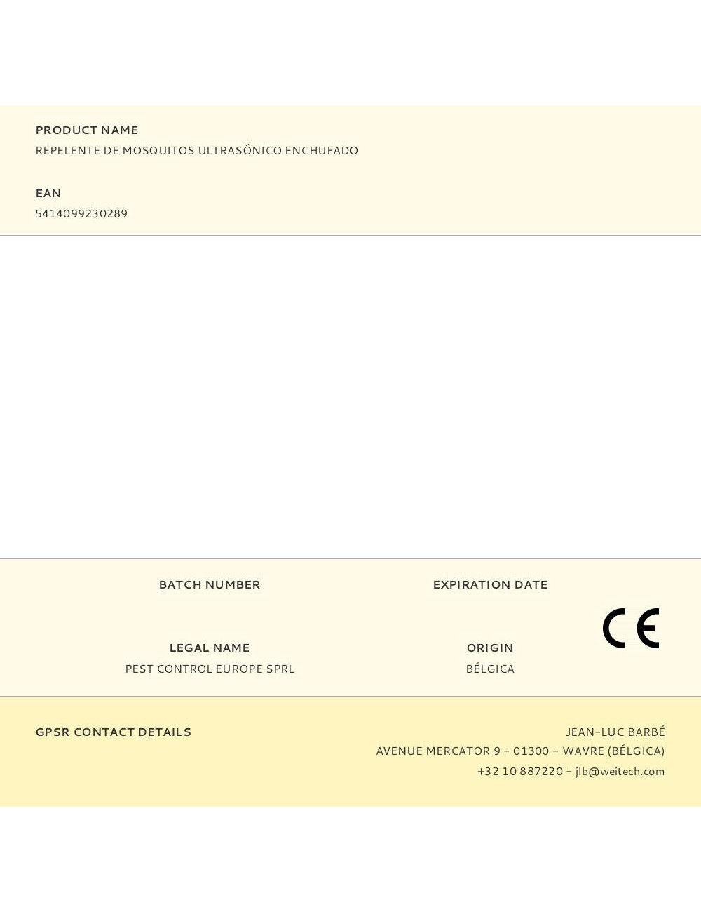 Repelente de mosquitos ultrasónico enchufado