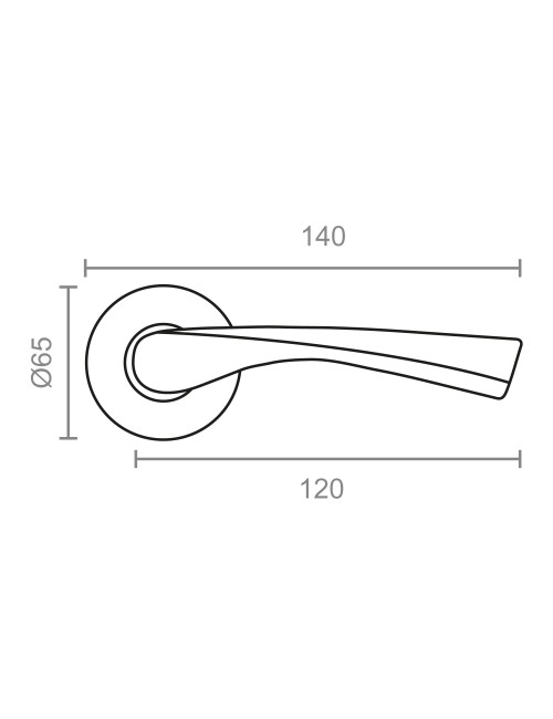 Juego roseta 707 latón ø 65 x 120 mm