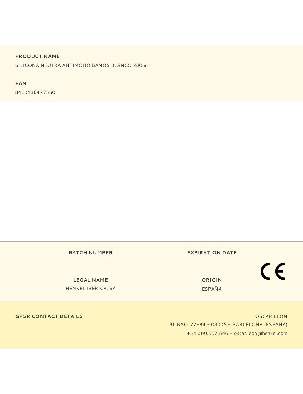 Silicona neutra antimoho baños blanco 280 ml