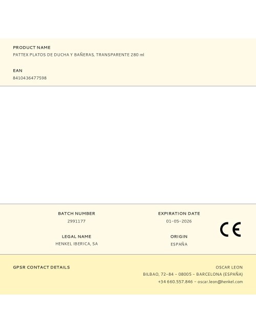 Silicona neutra antimoho baños transparente 280 ml