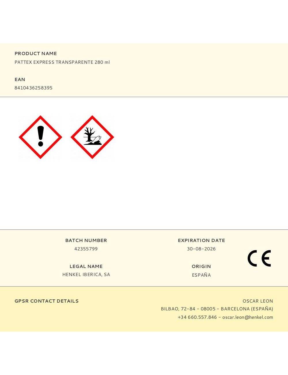 Silicona express baños y cocinas transparente 280 ml