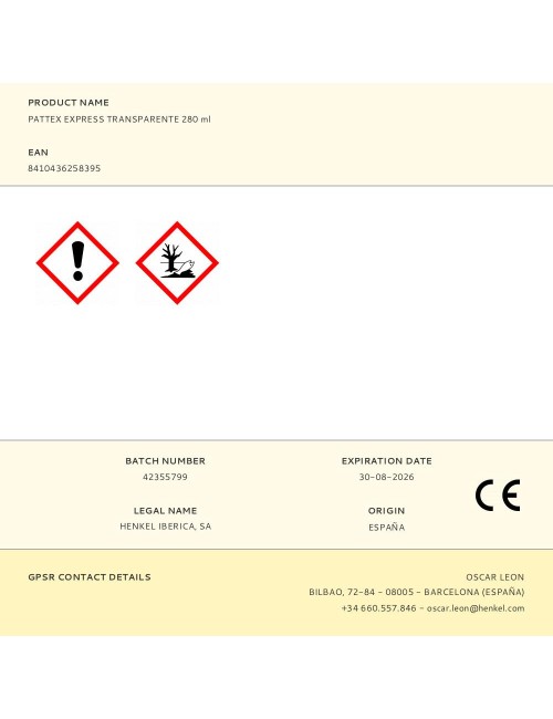 Silicona express baños y cocinas transparente 280 ml