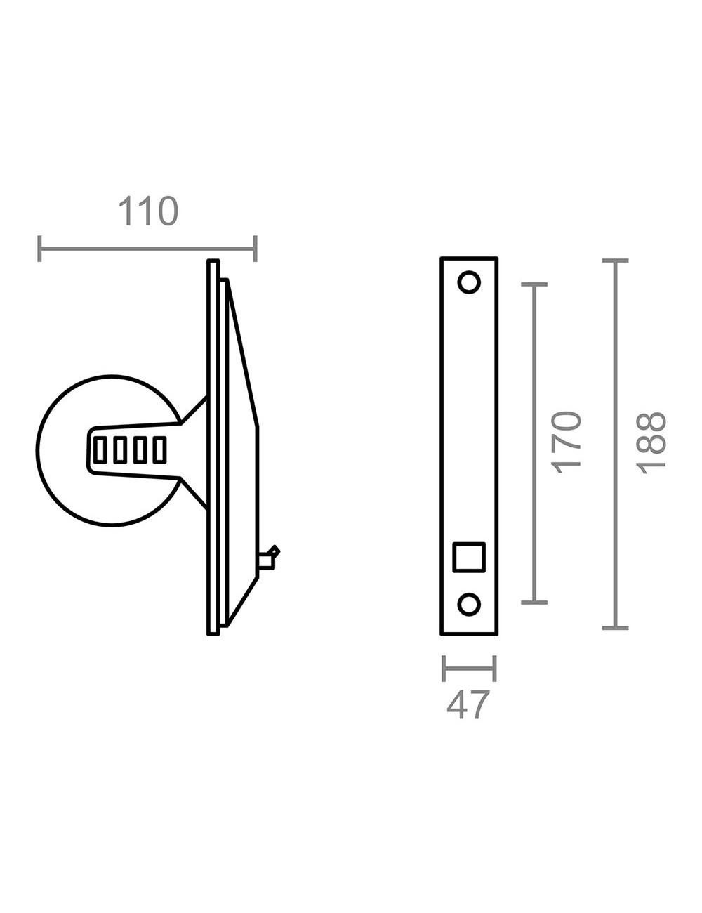 Recogedor empotrable pr05 zincado sin tapa