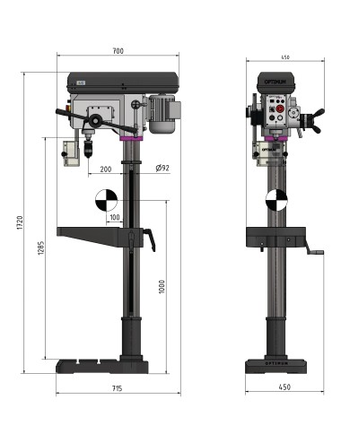 Taladro con Avance Automático   DH 28FS - 400V
