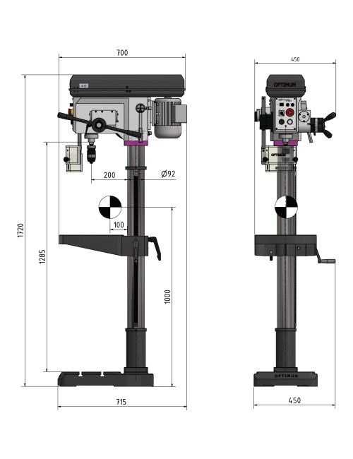 Taladro con Avance Automático   DH 28FS - 400V