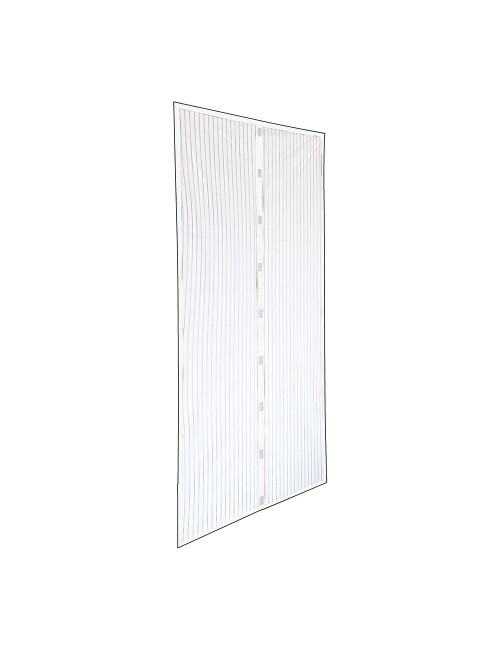 Mosquitera magnetica blanca 120 x 160 cm, 2 piezas 60 x 160 cm