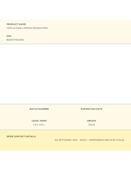 Cepillo para limpieza mosquitera