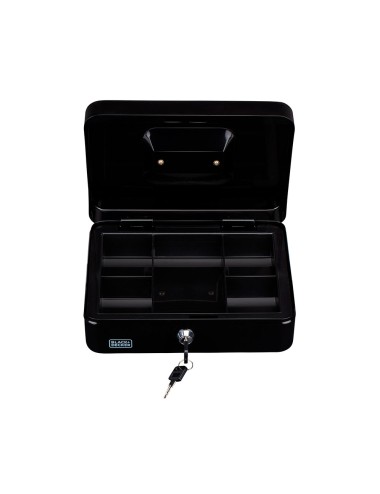 Caja de caudales 5 divisiones con 2 llaves 25 x 8,5 x 18 cm