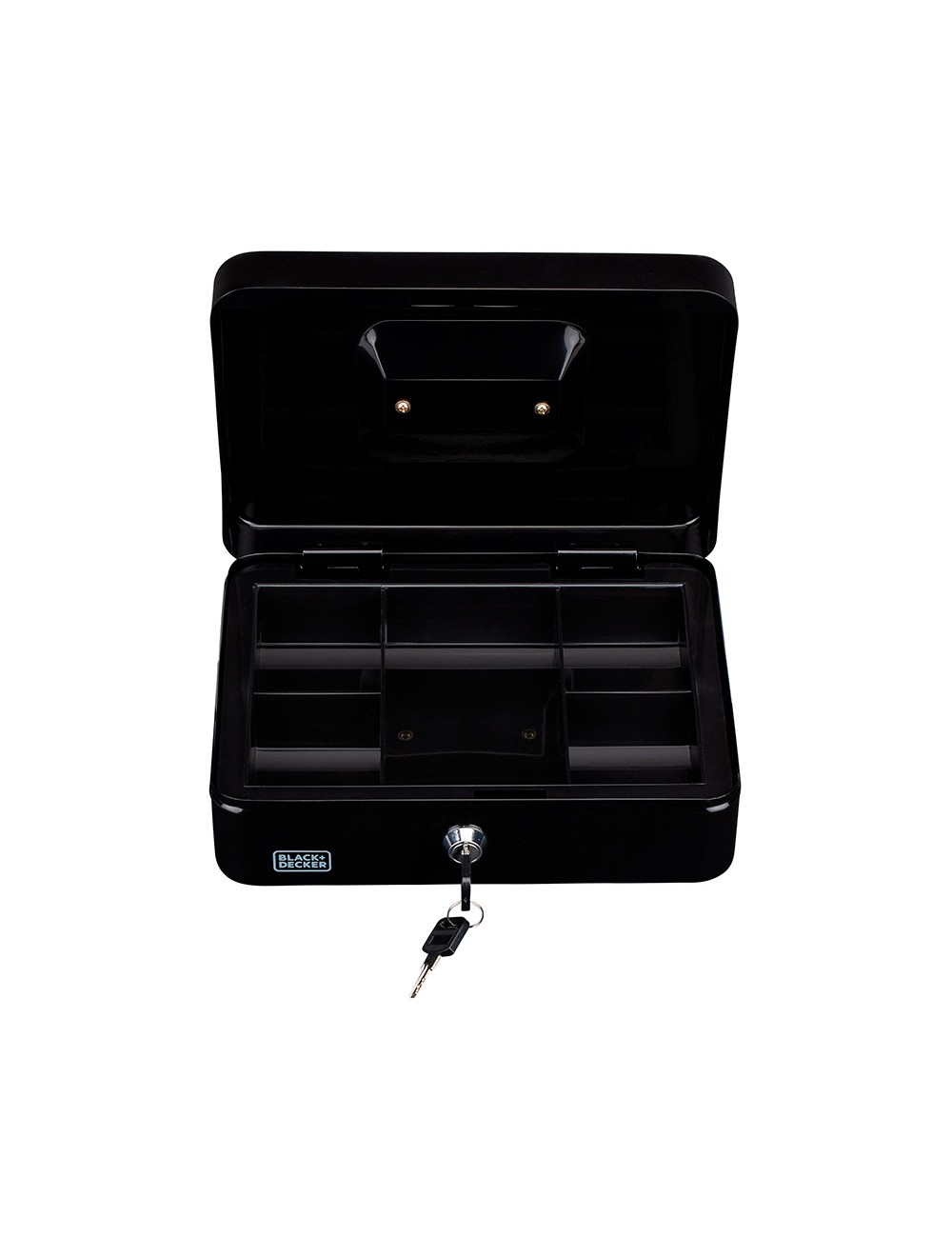 Caja de caudales 5 divisiones con 2 llaves 25 x 8,5 x 18 cm