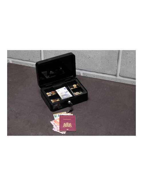 Caja de caudales 5 divisiones con 2 llaves 25 x 8,5 x 18 cm