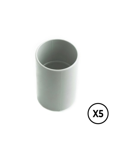 Manguito gris ø 25 mm, 5 unidades