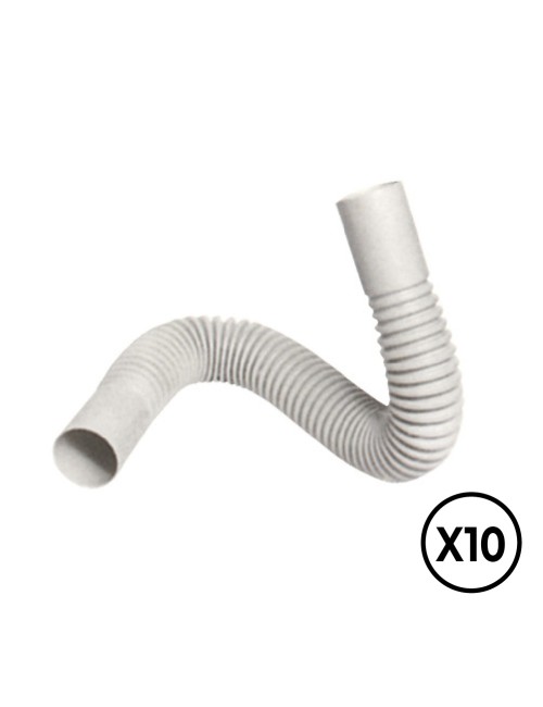 Curva flexible pvc ø 25 mm, 10 unidades